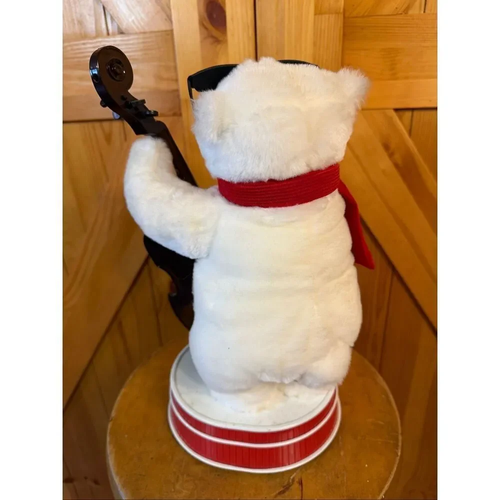 Vintage Coca-Cola Animated Jazz Polar Bear 14” READ DESCRIPTION (6571)